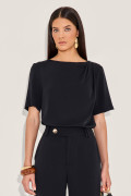 Blusa Alfaiataria Pam Preto