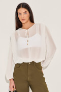 Blusa Crepe Naomi Off White