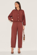 Calça Alfaiataria Solere Chocolate