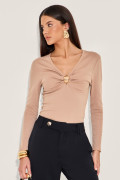 Blusa Ribana Ella Bege