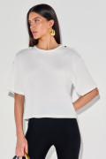 Camiseta Algodão Meliza Branco