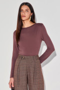 Blusa Malha Carlota Marrom