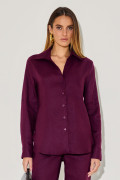 Camisa Linho Aline Açai 