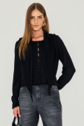 Blusa Manga Longa Marla Preto