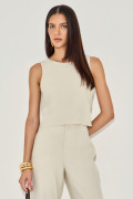 Blusa Alfaiataria Taty Areia