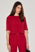 Blusa Martingale Arielle Vermelho