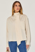 Camisa Tricoline Moana Areia