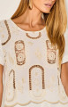 Blusa Renda Luna Cru 