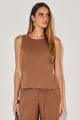 Blusa Linho Adrielle Marrom