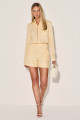 Shorts Linho Patricia Amarelo Claro