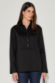 Camisa Tricoline Geiza Preto 