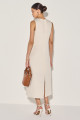 Vestido Linho Laila Cru