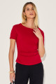 Camiseta Algodão Silvana Vermelho