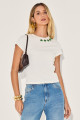 Camiseta Canelada Star Off White