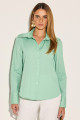 Camisa Tricoline Olivia Verde Bambu