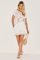 Shorts Renda Luna Off White