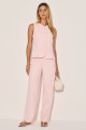 Calça Alfaiataria Luara Rosa Claro
