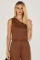 Blusa Linho Lilian Marrom 