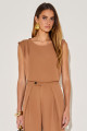 Blusa Alfaiataria Nisha Caramelo