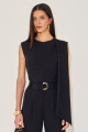 Blusa Alfaiataria Thai Preto 