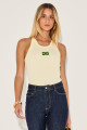 Blusa Canelada Keylla Manteiga