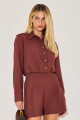 Camisa Alfaiataria Keilla Chocolate 