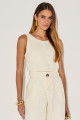 Blusa Linho Adrielle Pérola