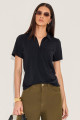 Blusa Polo Josie Preto