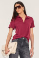 Blusa Polo Josie Bordô