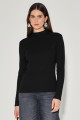 Blusa Canelada Bruna Preto