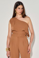 Blusa Alfaiataria Emanuella Caramelo
