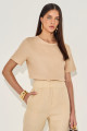 Blusa Linho Beca Bege