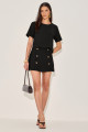 Shorts Alfaiataria Sorelle Preto 