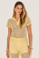Blusa Tricot Amora Amarelo Claro