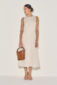 Vestido Linho Laila Cru