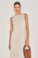 Vestido Linho Laila Cru