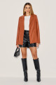 Blazer PU Lorena Telha