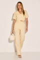 Blusa Linho Cristal Amarelo Claro