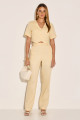 Blusa Linho Cristal Amarelo Claro