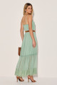 Vestido Fluido Ninna  Verde Bambu