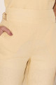Calça Linho Gaia Amarelo Claro
