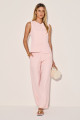 Calça Alfaiataria Luara Rosa Claro