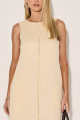 Vestido Linho Myllena Amarelo Claro