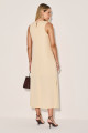 Vestido Linho Myllena Amarelo Claro