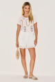 Shorts Renda Luna Off White