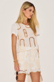 Shorts Renda Luna Cru