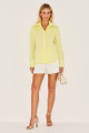 Camisa Tricoline Olivia Amarelo 