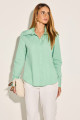 Camisa Tricoline Olivia Verde Bambu
