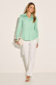 Camisa Tricoline Olivia Verde Bambu
