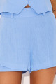 Shorts Saia Linho Noelle Azul